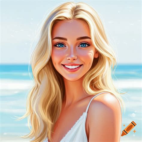 Blonde Woman On Craiyon