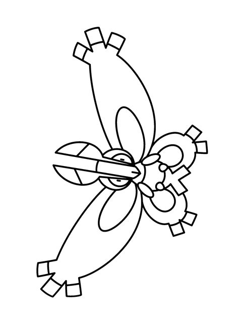 Coloriage Papilord Pokemon Imprimer