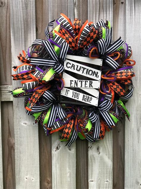 Halloween Wreath Halloween Wreaths Halloween Decor - Etsy