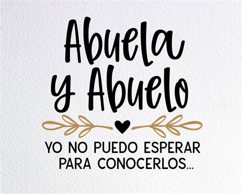 Sorpresa Vas A Ser Abuela Svg Baby Announcement Svg In Spanish Spanish