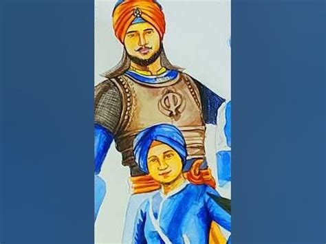 char sahibzade guru 🙏 #drawing #mohitarts #art #tranding #paintng # ...