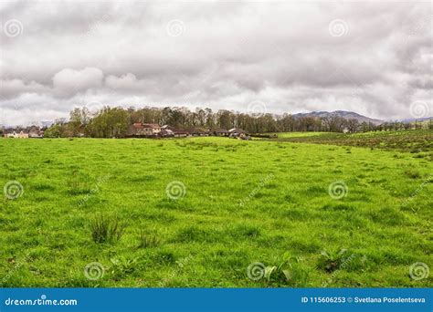 The View Over the Village of Drymen in Stirlingshire, Scotland, Stock ...