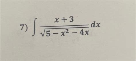 Solved ∫5−x2−4xx3dx