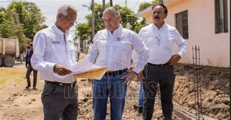 Hoy Tamaulipas Supervisa Adrian Oseguera Avance De Construccion De