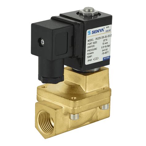 Two Position Two Way Brass Solenoid Valve For Medium To High Pressure