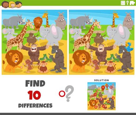 130 Find Differences Giraffe Stock Illustrations Royalty Free Vector