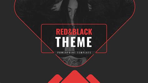 Red and Black PowerPoint Template