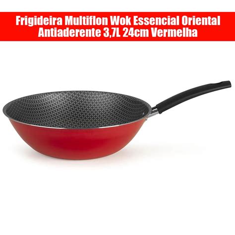 Frigideira Multiflon É Boa - Frigideira Multiflon Wok Essencial Oriental Antiaderente 2,1L 24cm ...