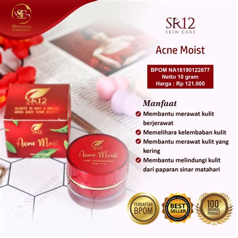 Jual Sr Acne Moist Cream Krim Tumpas Jerawat Bpom Bekas Jerawat