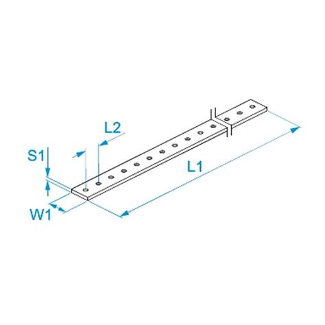 Varilla De Cobre BM Perforada Roscada M6 15x5x1000mm P25 QB1551625