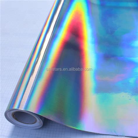 Film Vinylique Holographique Argent Iris De Haute Qualit Pellicule En