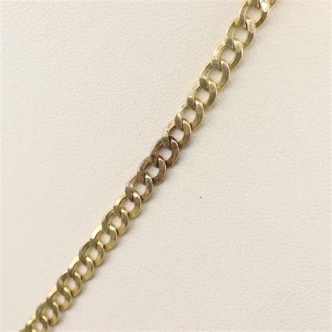 Kt Gold Curb Chain Necklace Property Room