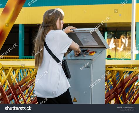 amusement park worker images stock  vectors shutterstock