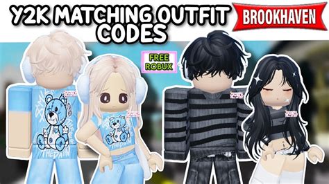 Y2k Girl And Boy Matching Outfit Codes For Brookhaven 🏡rp Berry Avenue And Bloxburg 🤩 ️ Youtube