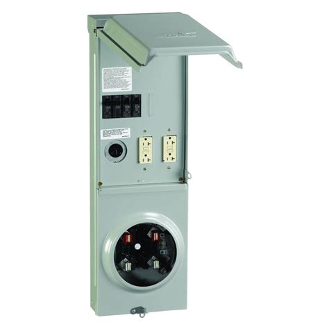 Ge 100 Amp Ringless Underground Metered Temporary Power Outlet Box