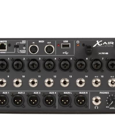 Behringer X Air XR16 16 Input Tablet Controlled Digital Mixer Reverb