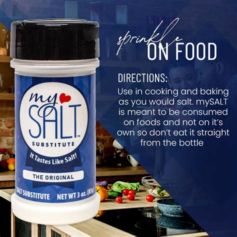 Mysalt Original Salt Substitute 100 Sodium Free Use Like Salt At Your Table