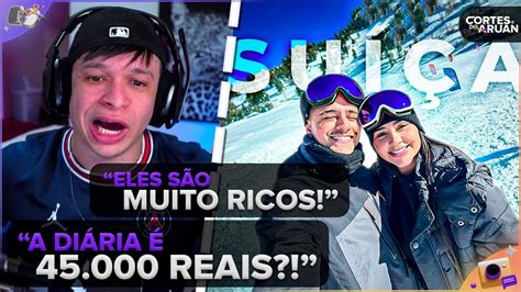 Aruan Reage Vlog Na Sui A Primeira Vez Na Neve Ft Tain