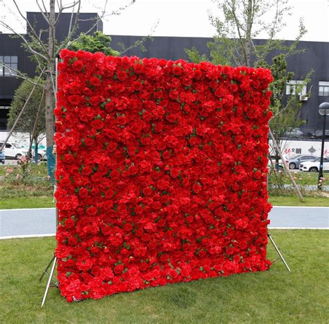 Artificial Wedding Decoration Hydrangea Rose Flower Wall Panel D