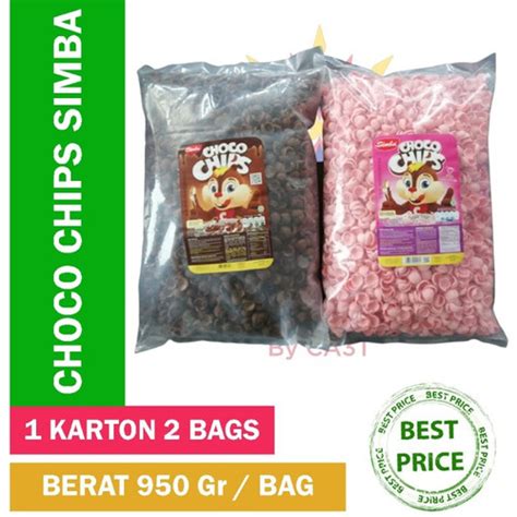 Jual Simba Choco Chips Bulky Bag Cokelat Strobery Netto G