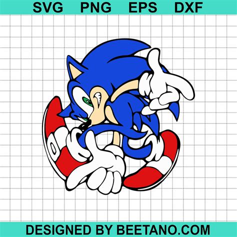 Sonic Running Svg Sonic The Hedgehog Svg Cartoon Svg