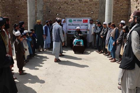 Umut kervanı afganistan da selahaddin i eyyubi camii nin yapımına başladı