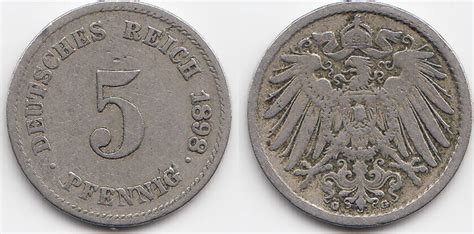 Kaiserreich Pfennig G Gro Er Adler Kupfer Nickel Fast Sehr