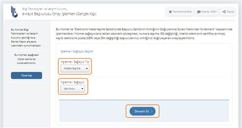 E Devlet Kap S Zerinden Abonelik S Zle Mesi Onaylama Verimor Telekom
