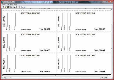 Avery Raffle Ticket Template 10 Per Sheet - Template 1 : Resume ...