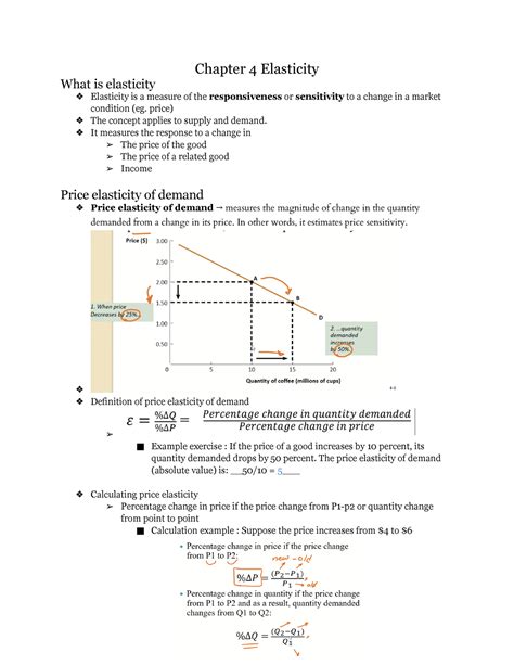 Econ Chapter Notes Chapter Elasticity What Is Elasticity