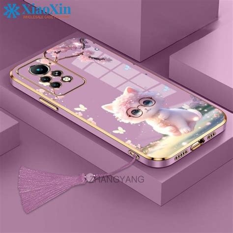 Xiaoxin สำหรับ Oppo A57 2022 A77 4g แมวน่ารักสวยชุบซิลิโคนเคสโทรศัพท์