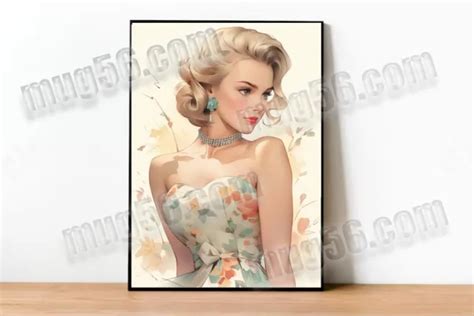 Art Mural Affiche Poster A3 Pinup Pin Up Retro Vintage Grace Kelly 002 Eur 2690 Picclick Fr