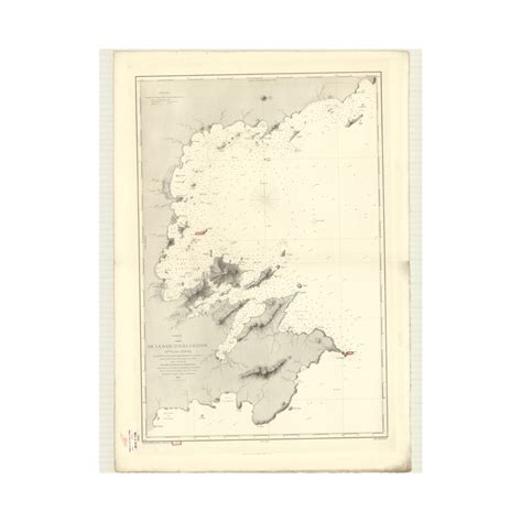 Reproduction Carte Marine Ancienne Shom Ilha Grande Baie