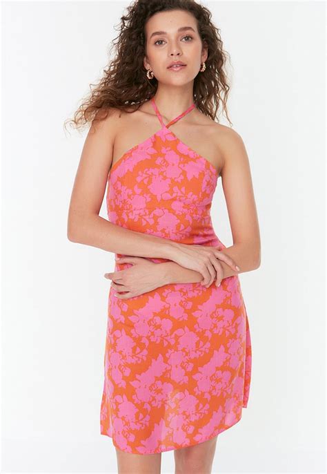 Vestido Trendyol Collection Curto Floral Rosa Compre Agora Dafiti