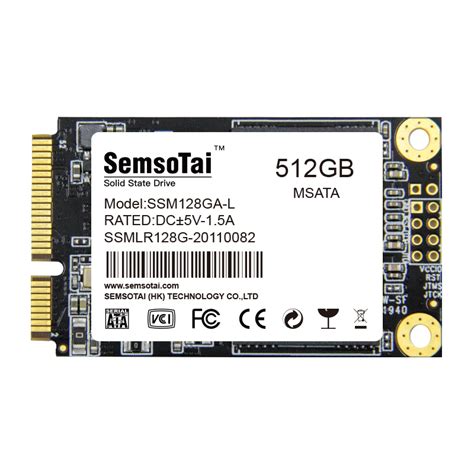 DISCO DURO SOLIDO (SSD) MSATA 512GB (SSM512GA-L) SEMSOTAI - DigitalServer