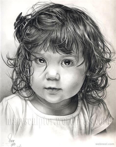 Girl Portrait Pencil Drawing 15