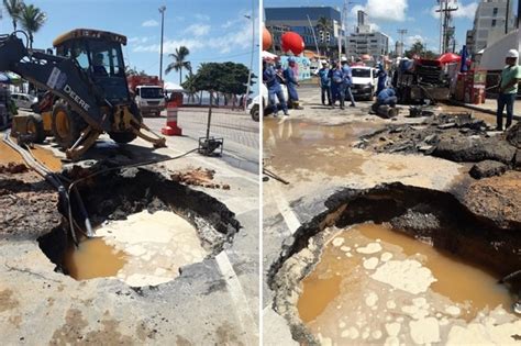 Novo Vazamento Em Rede Da Embasa Causa Transtornos No Circuito Barra Ondina