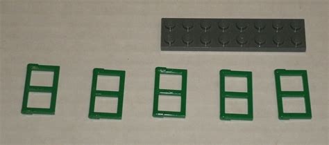 LEGO NEW 1x2x3 Green Window Pane 5x 6171061 Brick 28961 60608 EBay