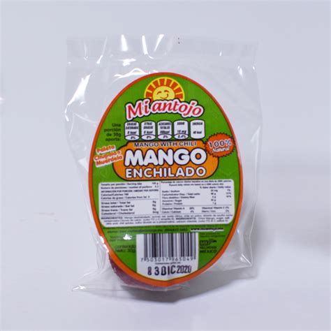 Paleta De Mango Enchilado 25 Pzs Mi Antojo