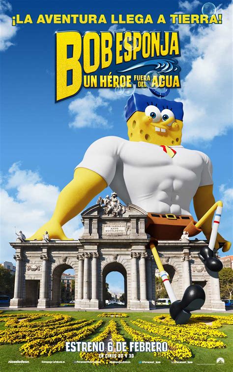 Cartel De Bob Esponja Un H Roe Fuera Del Agua Poster Sensacine