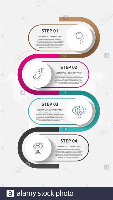 Infographic Business Timeline Template Vector Illu