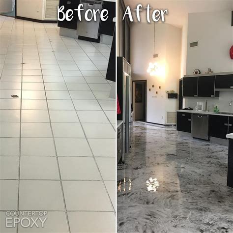 Epoxy Floor Coating Over Tile Flooring Ideas