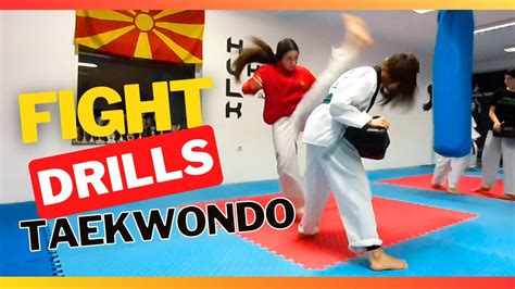 Taekwondo Fighting Drills - YouTube