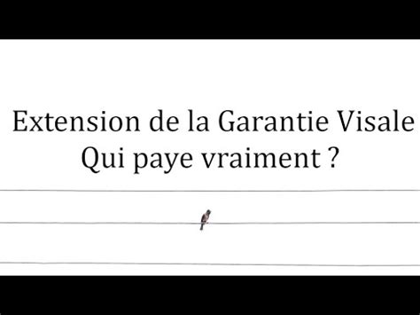 Extension De La Garantie Visale YouTube