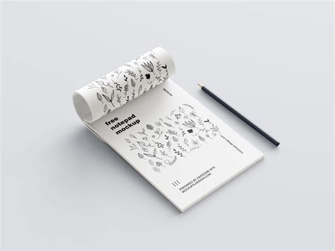 Free notepad mockup - Mockups Design