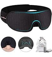 Prettycare D Sleep Mask Pack Blue And Black Eye Mask For Sleeping