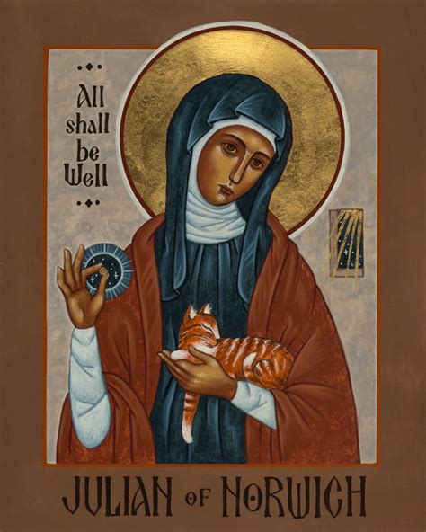 Julian Of Norwich Icon Print Etsy