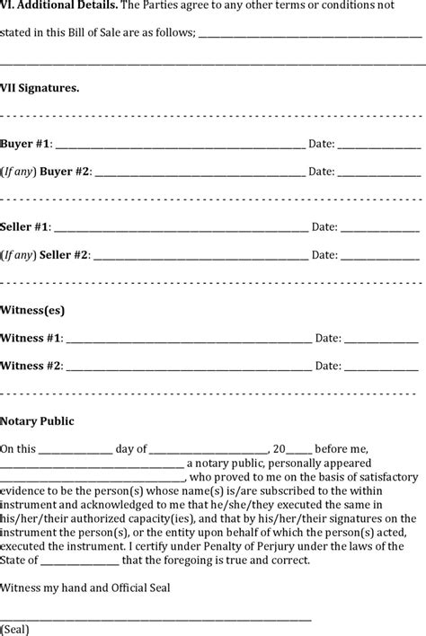 Free Massachusetts Rmv Bill Of Sale Pdf 204kb 3 Pages Page 3