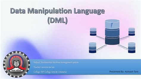 Data Manipulation Language Dmlpptx