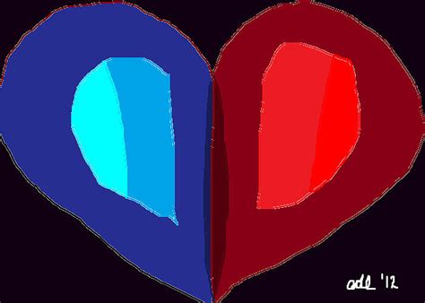 A Divided Heart Painting By Anita Dale Livaditis Pixels